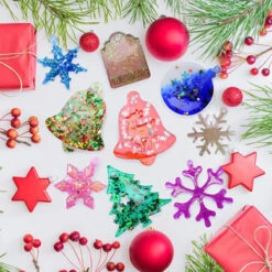 11 Pcs Resin Ornament Moulds, Snowflake Resin Mould Silicone For Casting, Xmas Resin Mould Ornament For DIY Crafts, Necklace Earrings Pendants, Keychain Resin Moulds Christmas Ornament Decorations -Funko Favour 6 1023