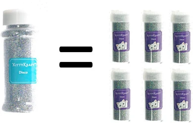 KittyKraft 5 Piece Extra Fine Glitter Set (Holiday Collection)- Includes Red, White, Green, Gold, And Silver Glitter - Perfect For Christmas And Holiday Crafts 5 KittyKraft 5 Piece Extra Fine Glitter Set (Holiday Collection)- Includes Red, White, Green, Gold, And Silver Glitter - Perfect For Christmas And Holiday Crafts - Image 3