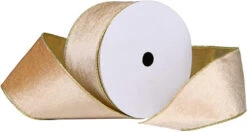 Funko Favour 21 10 Yards Christmas Velvet Ribbon,6.4cm Wide Wired Ribbon With Snowflake Edge For Christmas Crafts Decoration, Wrapping Crafts (Blue-01)