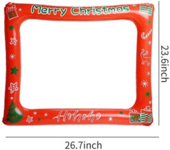 LOKIPA Christmas Inflatable Selfie Photo Frame Blow Up Picture Photo Booth Prop Frame For Birthday Wedding Bridal Shower (70cm X 80cm ) 12 LOKIPA Christmas Inflatable Selfie Photo Frame Blow Up Picture Photo Booth Prop Frame For Birthday Wedding Bridal Shower (70cm X 80cm ) -Funko Favour 6 1085