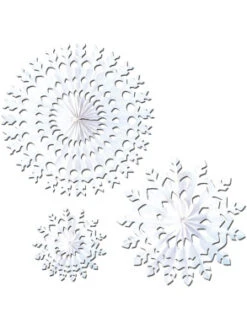 70cm White Tissue Paper Snowflake Christmas Holiday Party Decoration