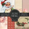 Vintage Christmas Scrapbook Paper Pad 8x8 Scrapbooking Kit For Papercrafts, Cardmaking, DIY Crafts, Holiday Theme, Retro Design -Funko Favour 6 1133