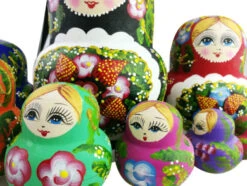 Perfect Mother's Day Gift Set Of 15 Big Bulky Strawberry Colourful Basswood Wooden Traditional Russian Nesting Dolls Matryoshka Kids Stacking Toys Christmas Birthday Festival Gifts -Funko Favour 6 118