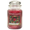 YANKEE CANDLE Medium Jar Candle, Christmas Magic, Red -Funko Favour 6 1299