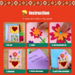 Card Making Kits DIY Handmade Greeting Card Kits For Kids, Christmas Card Folded Cards And Matching Envelopes Thank You Card Art Crafts Crafty Set Gifts For Girls Boys -Funko Favour 6 1316