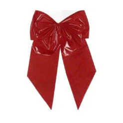 Holiday Trim 7256 Christmas Bow, 2-Loop, Red Poly, 15 X 60cm X 18cm .