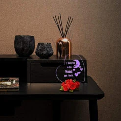 Giftgarden Best Mom Ever Gift For Mom 7 Colour LED Cake Topper, Heart-shaped LED Stuff With Shiny Gold Roses, Cute Present From Daughter Son For Valentines Christmas Mothers Day Birthday -Funko Favour 6 1333