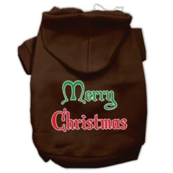 Mirage Pet Products Merry Christmas Screen Print Pet Hoodies