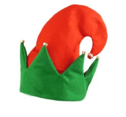 Henbrandt Christmas Secret Elf Hat With Bells Adult Xmas Fancy Dress Party Accessory
