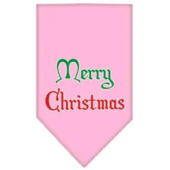 Mirage Pet Merry Christmas Screen Print Dog Bandana