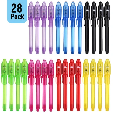 DLUCKY Invisible Ink Pen 28Pcs Latest 2019 Spy Pen With UV Light Magic Marker Kid Pens For Secret Message And Birthday Party,Writing Secret Message For Easter Day Halloween Christmas Party Bag Gift 3 DLUCKY Invisible Ink Pen 28Pcs Latest 2019 Spy Pen With UV Light Magic Marker Kid Pens For Secret Message And Birthday Party,Writing Secret Message For Easter Day Halloween Christmas Party Bag Gift