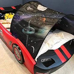 Kids Dream Bed Tent Twin Size - Deluxe Space Adventure & Dinosaur Island & Unicorn & Winter Wonderland Play Tents Boys Girls Pop Up Tents Children Game Tent Magical Playhouse Christmas Birthday Gifts -Funko Favour 6 168