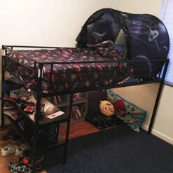 Kids Dream Bed Tent Twin Size - Deluxe Space Adventure & Dinosaur Island & Unicorn & Winter Wonderland Play Tents Boys Girls Pop Up Tents Children Game Tent Magical Playhouse Christmas Birthday Gifts -Funko Favour 6 171