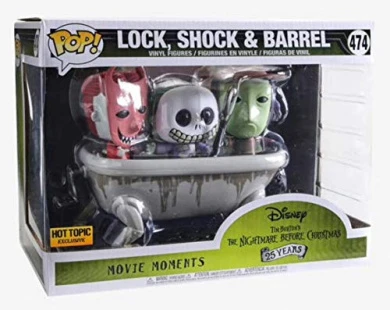 POP! Funko Movie Moments: Disney's The Nightmare Before Christmas - Lock,Shock & Barrel (Exclusive) #474 3 POP! Funko Movie Moments: Disney's The Nightmare Before Christmas - Lock,Shock & Barrel (Exclusive) #474