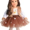 Sweet Dolly Doll Clothes Deer Costume Christmas Tutu Dress Fits 46cm American Girl Doll -Funko Favour 6 179