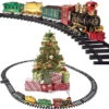 Prextex Christmas Train Set- Around The Christmas Tree With Real Smoke, Music & Lights