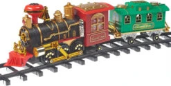 Prextex Christmas Train Set- Around The Christmas Tree With Real Smoke, Music & Lights -Funko Favour 6 191