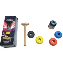 Funny Unbreakable Wooden Man Magic Toy, Japanese Style Immortal Daruma Puppet Halloween Stage Magic Props Halloween Christmas -Funko Favour 6 224