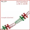 Premier® Christmas Red And Green Foil Hanging Garland Decoration 2.7m -Funko Favour 6 238