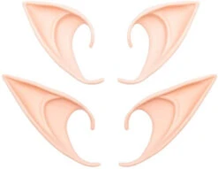 GREAT & LUCKY Cosplay Fairy Pixie Elf Ears - Soft Pointed Tips Anime Party Dress Up Costume Masquerade Accessories For Halloween Christmas Party, 3 Pair