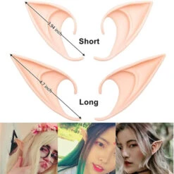 GREAT & LUCKY Cosplay Fairy Pixie Elf Ears - Soft Pointed Tips Anime Party Dress Up Costume Masquerade Accessories For Halloween Christmas Party, 3 Pair -Funko Favour 6 255
