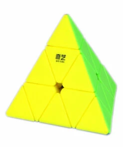 D-FantiX Qiyi Pyraminx Stickerless Speed Cube Triangle Magic Cube Puzzle Christmas Toys Gifts For Kids