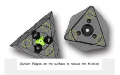 D-FantiX Qiyi Pyraminx Stickerless Speed Cube Triangle Magic Cube Puzzle Christmas Toys Gifts For Kids -Funko Favour 6 260