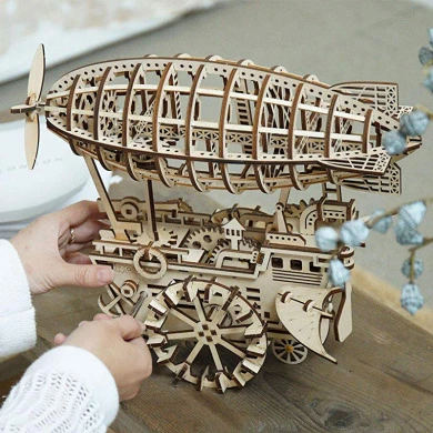 ROKR 3D Laser Cut Puzzles With Gear - Mechanical Model Construction Kits - Air Vehicle Model Building Moving Kit - Engineering Toys - Christmas Birthday Gifts For Teens And Adults 10 ROKR 3D Laser Cut Puzzles With Gear - Mechanical Model Construction Kits - Air Vehicle Model Building Moving Kit - Engineering Toys - Christmas Birthday Gifts For Teens And Adults - Image 8