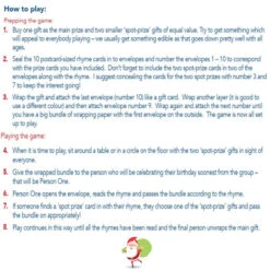 Christmas Pass The Parcel Game - Christmas Games For Families And Christmas Party Fun - 10 - RHYME CARDS - A6 Postcard Size 13 Christmas Pass The Parcel Game - Christmas Games For Families And Christmas Party Fun - 10 - RHYME CARDS - A6 Postcard Size -Funko Favour 6 288