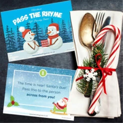 Christmas Pass The Parcel Game - Christmas Games For Families And Christmas Party Fun - 10 - RHYME CARDS - A6 Postcard Size 14 Christmas Pass The Parcel Game - Christmas Games For Families And Christmas Party Fun - 10 - RHYME CARDS - A6 Postcard Size -Funko Favour 6 289