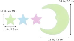 BESPORTBLE 201pcs Glow In The Dark Wall Stickers Star Moon Window Ceiling Decal DIY For Christmas Party Kids Room Wall Decoration -Funko Favour 6 297