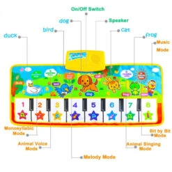 Fresh Household Piano Mat, Kids Music Mat Dance Mat Playmat Education Toy Birthday Christmas Easter Day Gift For Boys Girls -Funko Favour 6 305