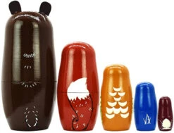 HYCLES Nesting Dolls Russian Matryoshka Wood Stacking Nested Dog Set For Kids Handmade Toys For Children Kids Christmas Birthday Decoration Halloween Wishing Gift 11 HYCLES Nesting Dolls Russian Matryoshka Wood Stacking Nested Dog Set For Kids Handmade Toys For Children Kids Christmas Birthday Decoration Halloween Wishing Gift -Funko Favour 6 31