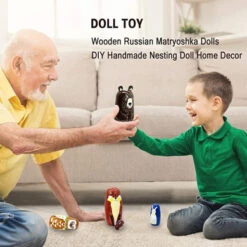 HYCLES Nesting Dolls Russian Matryoshka Wood Stacking Nested Dog Set For Kids Handmade Toys For Children Kids Christmas Birthday Decoration Halloween Wishing Gift 12 HYCLES Nesting Dolls Russian Matryoshka Wood Stacking Nested Dog Set For Kids Handmade Toys For Children Kids Christmas Birthday Decoration Halloween Wishing Gift -Funko Favour 6 32