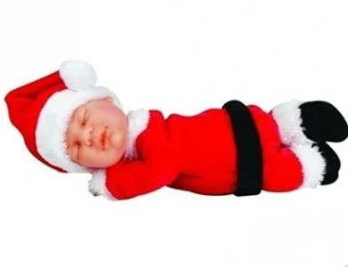 Anne Geddes 23cm Baby Santa Doll - Christmas Babies Bean Filled Collection 4 Anne Geddes 23cm Baby Santa Doll - Christmas Babies Bean Filled Collection - Image 2