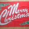 None Merry Christmas Red Large Christmas Flag 1.5m X 0.9m