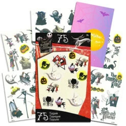 Nightmare Before Christmas Tattoos - 75 Temporary Tattoos ~ Jack Skellington,