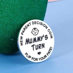 New Baby Gifts For Mom Daddy Funny Parent Decision Coin For Women Men Pregnancy Mothers For First Time Moms Dads Christmas Birthday Present Mummy To Be Double-Sided -Funko Favour 6 430