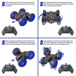 MaxTronic RC Cars, Remote Control Car Toy Vehicle 4WD 2.4Ghz 8 Mph Racing Stunt Car Double Sided 360°Rotation & Flips, Kids Toy Car For Boys & Girls Birthday Christmas -Funko Favour 6 444