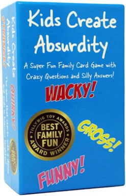 Kids Create Absurdity: Warning: May Cause Belly Laughter! A Family Card Game For Kids With Funny Questions And Hilarious Answers Fun For Kids, Adults Teens And Tweens Great Christmas Stocking Stuffer!