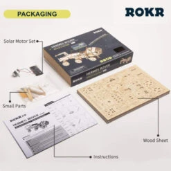 ROKR Assemble Solar Energy Powered Cars-Moveable 3d Wooden Puzzle Toys-Funny Teaching Educational-Home Deco-Model Building Sets-Best Christmas,Birthday Gift For Boys,Children,adult (Curiosity Rover) -Funko Favour 6 477
