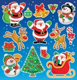 12 X Christmas Sticker Sheets By Playwrite