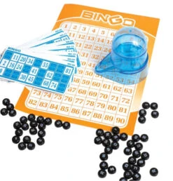 Portable Car Travel Bingo Game - Bingo Game Kit For Kids Boys Girls Adults Family - Ideal For Bridal Showers Christmas Holidays Parties - Vintage Learning Toy Minii Bingo Set By Perfect Life Ideas