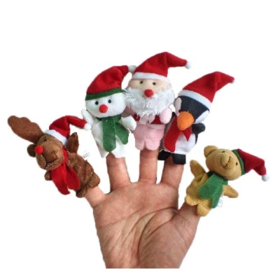 Christmas Finger Puppets -5Pcs 3 Christmas Finger Puppets -5Pcs