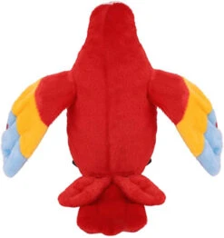 Moonlove Cute Talking Parrot Toy Record Interactive Plush Toy Repeat Speaking Parrot Waving Wings Funny Plush Bird Toy For Kids Children Christmas Birthday Gift, Red -Funko Favour 6 529