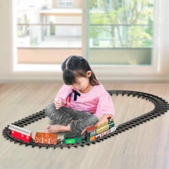 ArtCreativity Deluxe Train Set For Kids - Battery-Operated Toy With 4 Cars And Tracks - Durable Plastic - Cute Christmas Holiday Train For Under The Tree, Great Gift Idea For Boys, Girls, Toddlers -Funko Favour 6 546