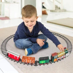 ArtCreativity Deluxe Train Set For Kids - Battery-Operated Toy With 4 Cars And Tracks - Durable Plastic - Cute Christmas Holiday Train For Under The Tree, Great Gift Idea For Boys, Girls, Toddlers -Funko Favour 6 547