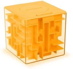 ThinkMax Money Maze Puzzle Box Gift, Perfect Puzzle Money Holder, Funny And Cool Brain Teasers For Kids, Boys, Girls, Teens And Adults, Perfect Christmas Gag Gifts (Orange) -Funko Favour 6 554