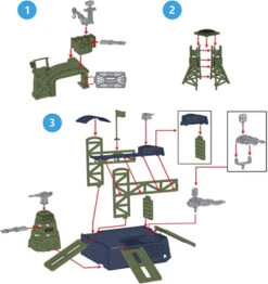 47 Pieces Military Base Set, Army Men Playset With Vehicles Accessories,Soldier Army Men And Play Map,Mini Army Toy Tank,Warplane,Helicopter Playset Plastic Christmas Toys Gifts For Kids Boys -Funko Favour 6 604