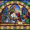 Vermont Christmas Company Stained Glass Holy Night - 1000 Piece Jigsaw Puzzle -Funko Favour 6 675